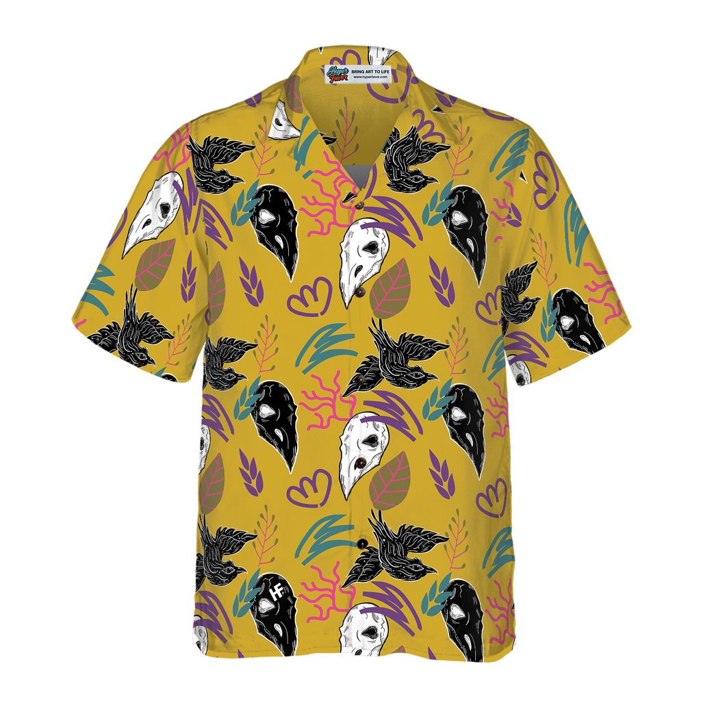 Bird Skull Hawaiian Shirt