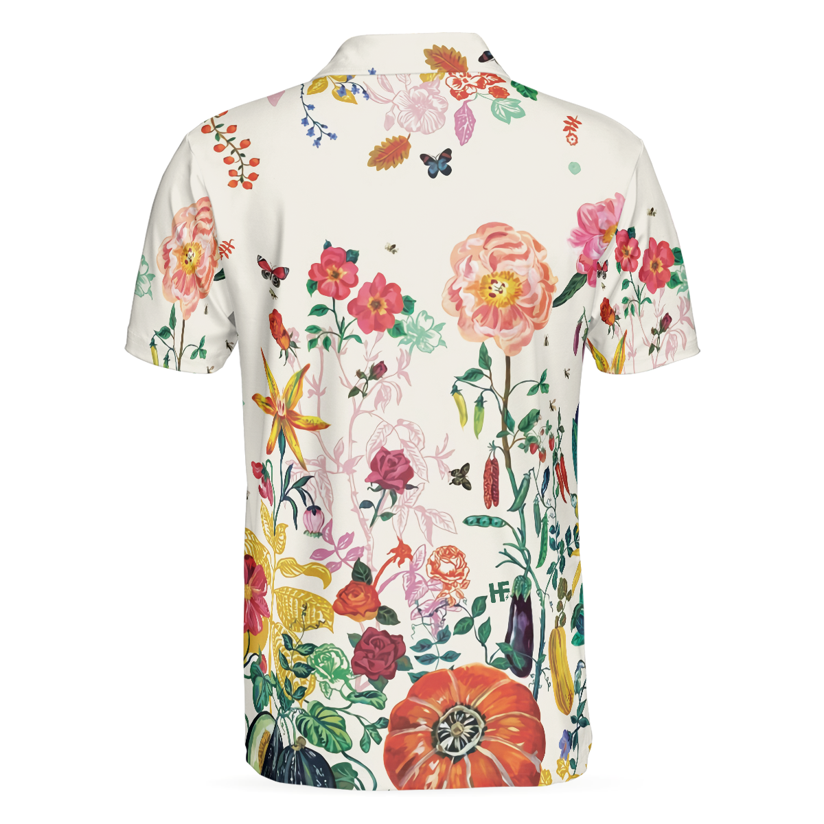 Tropical Floral Summer Polo Shirt, Floral Print Tropical Polo Shirt For Summer, Best Summer Vibe Shirt